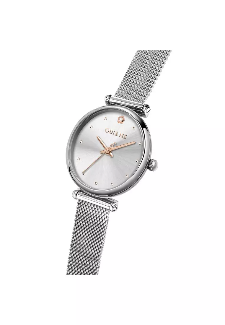 [Sustainable Watch] Oui & Me Etoile 33mm Silver Ladies Quartz Watch ME010296