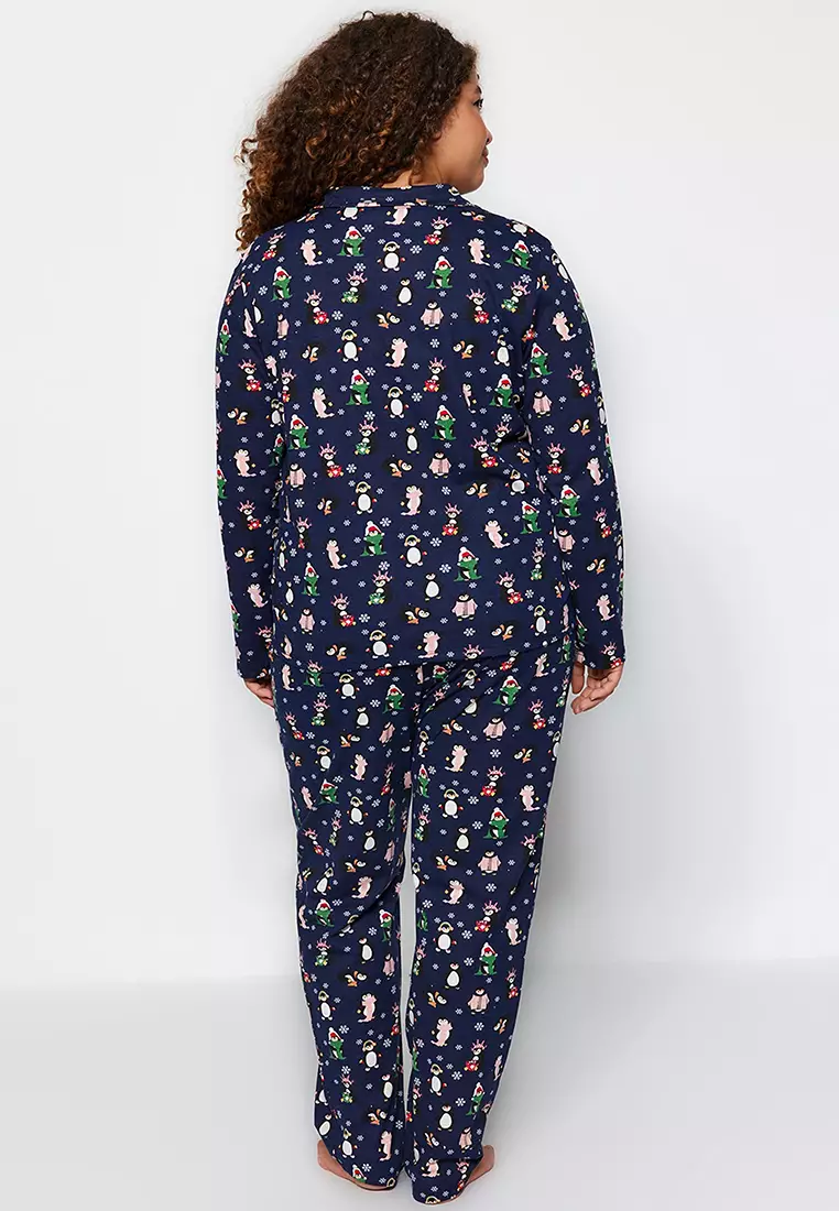 Plus Size Winter Pajamas Set