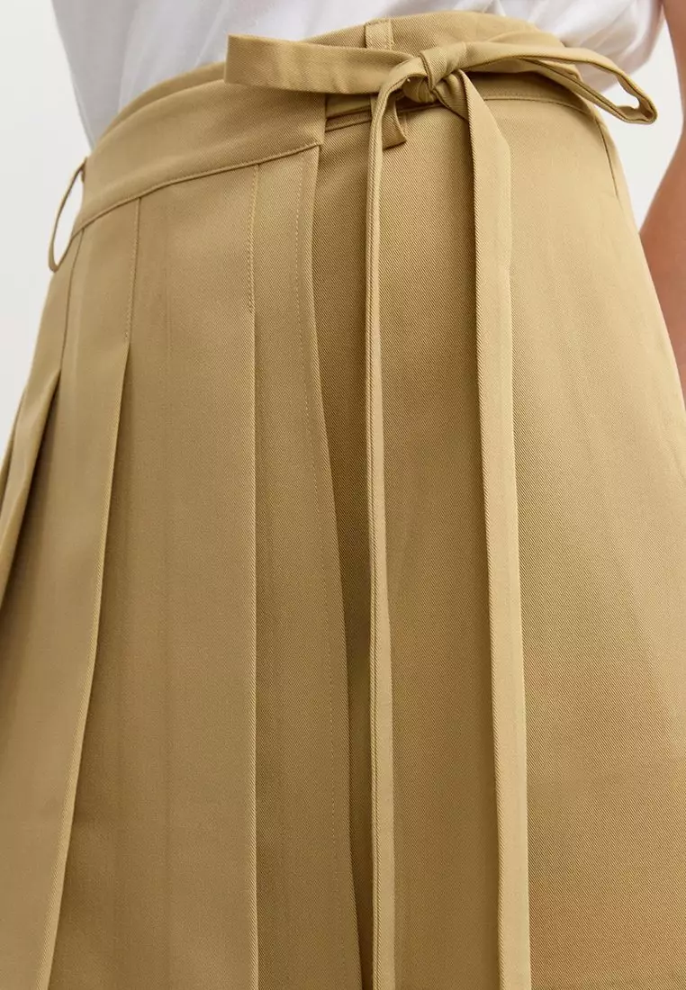 Pleated Skirt - Beige