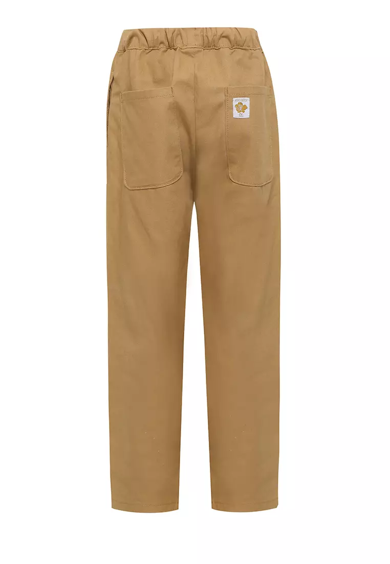 Pito Dito Girl Custard Celana Panjang Katun Anak Latte