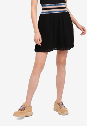 Buy Scotch Soda Pleated Skirt With Maison Scotch Waistband Online Zalora Malaysia