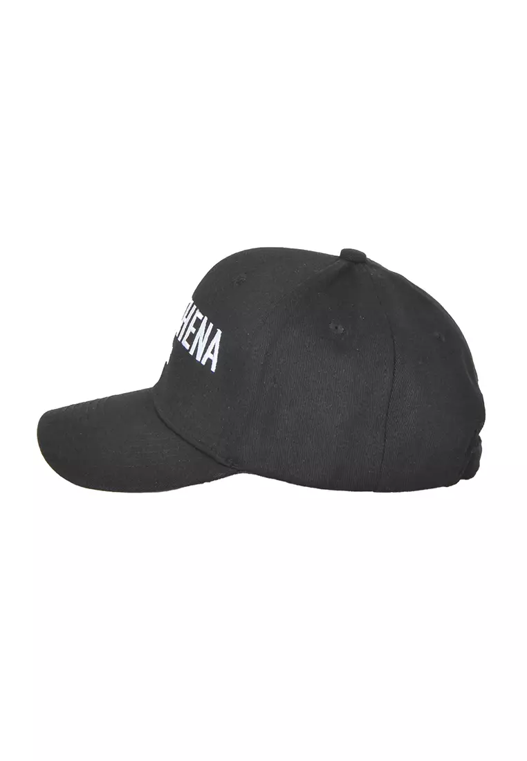 Paris embroidery "Large Logo" Cap in Black