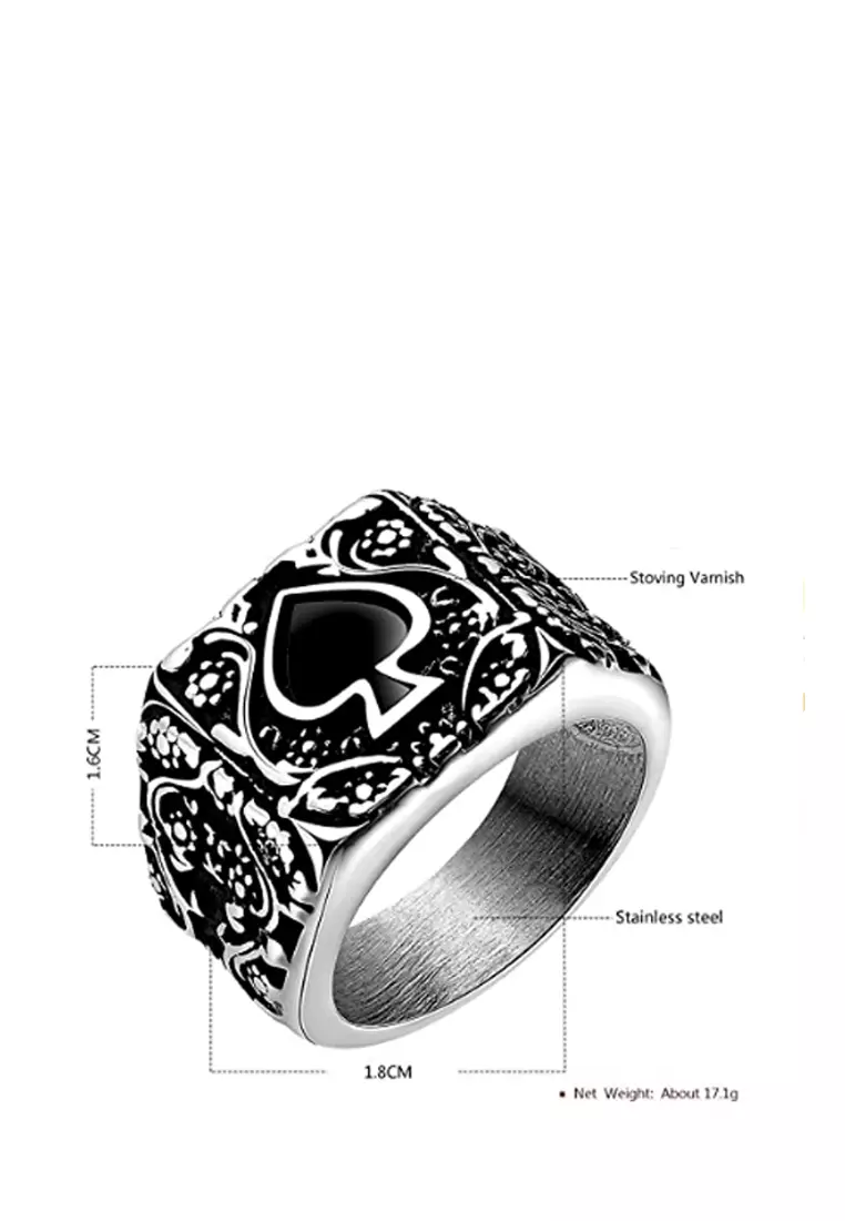 Spade Stainless Steel Ring