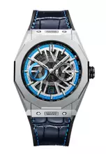 Silver, Black, Blue