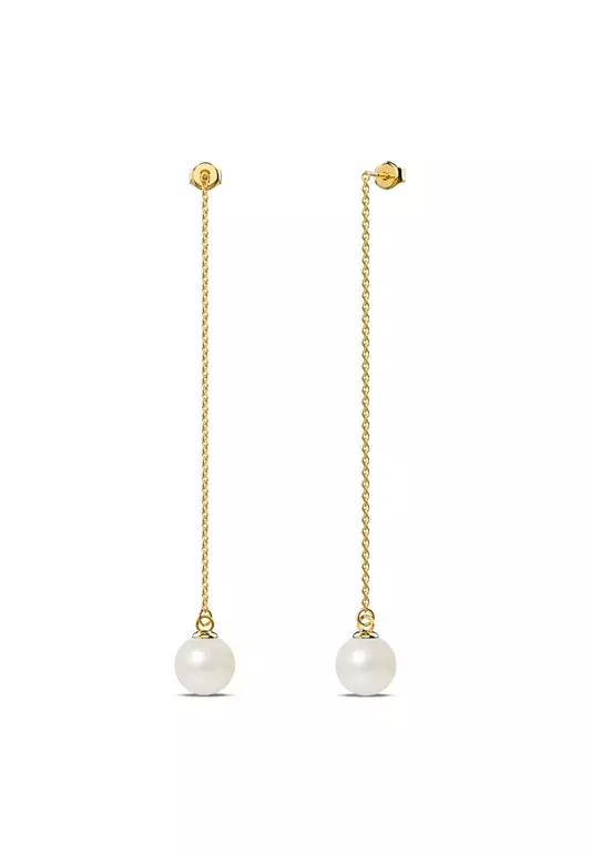 Katarina Pearl Drop Earrings Embellished with SWAROVSKI®  Crystal Pearls