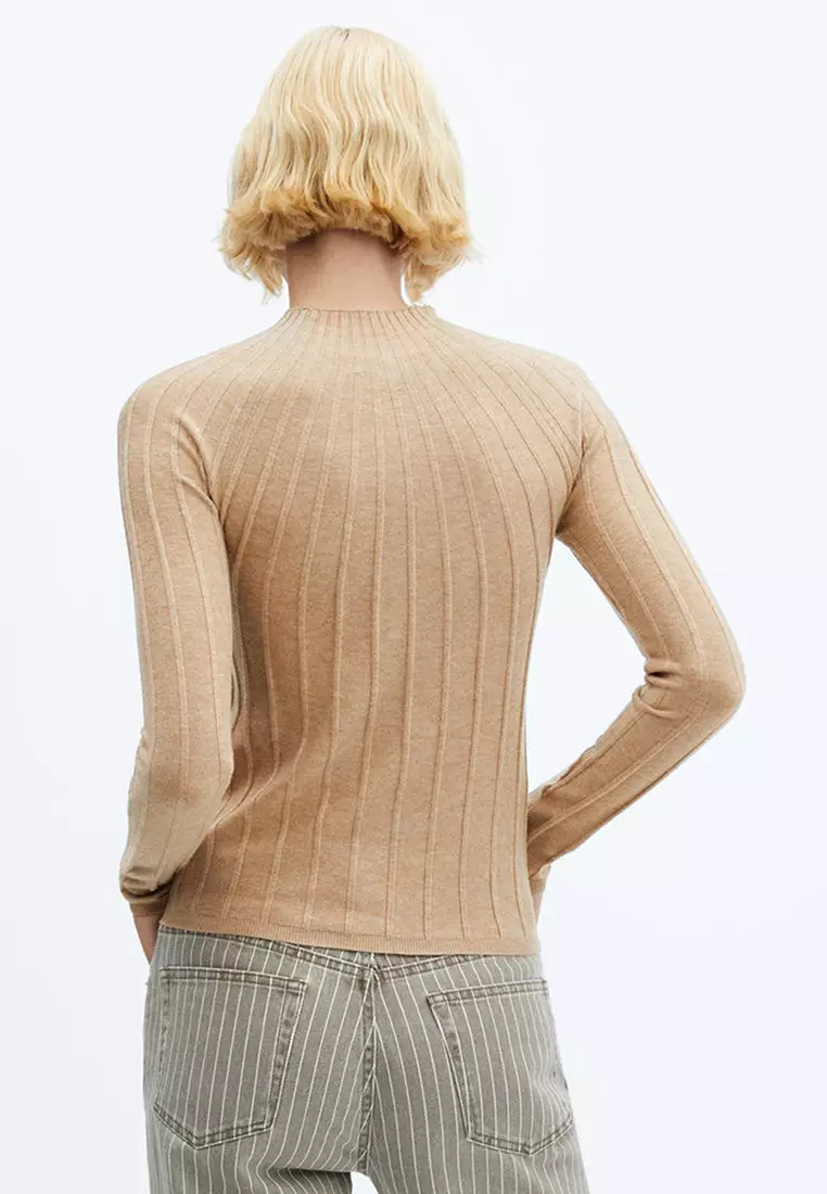 Ribbed soft sweater