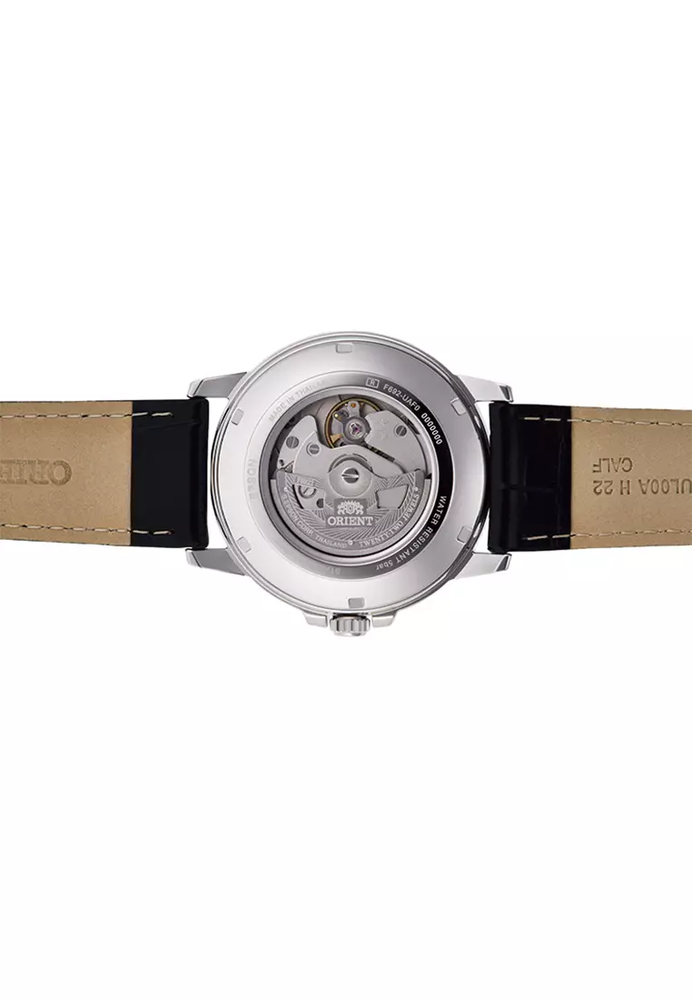 Orient Commuter RA-AA0C04B Automatic 41.9mm Day Date Black Dial Leather Black