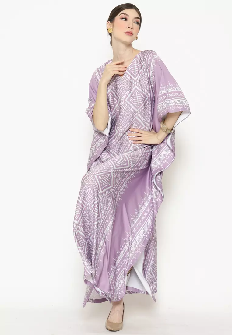Kanzi Exclusive Short Sleeve Songket Kaftan