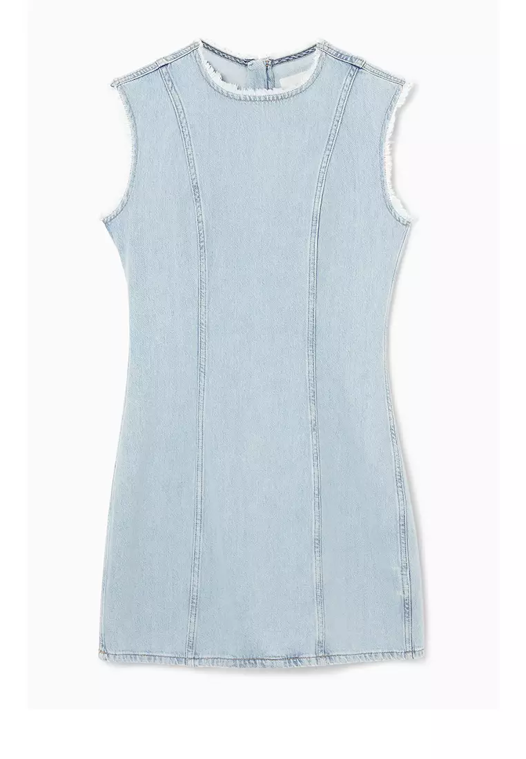 Panelled Denim Mini Dress