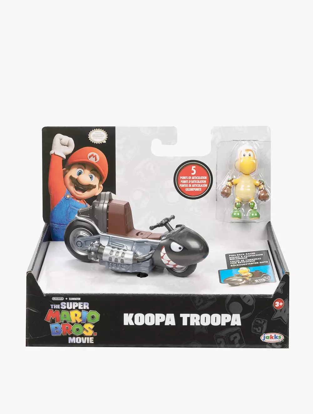 The Super Mario Bros Movie 2.5” Figure with Pull Back Racer – Koopa Troopa - NTM41771I - multi
