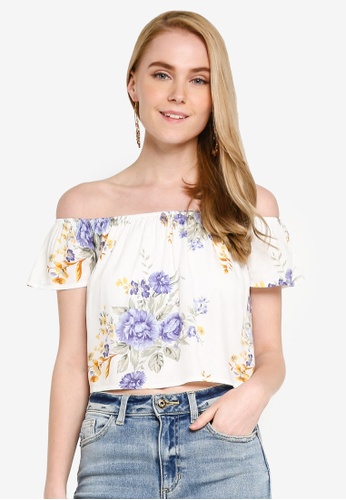 Buy Forever 21 Billowy Floral Off The Shoulder Top Online On
