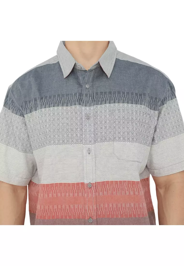 POLICE Kemeja Border Printing Regular Fit Pria