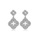 Glamorousky white Fashion Simple Four-leafed Clover Earrings with Cubic Zirconia 869E5ACC5B606CGS_1