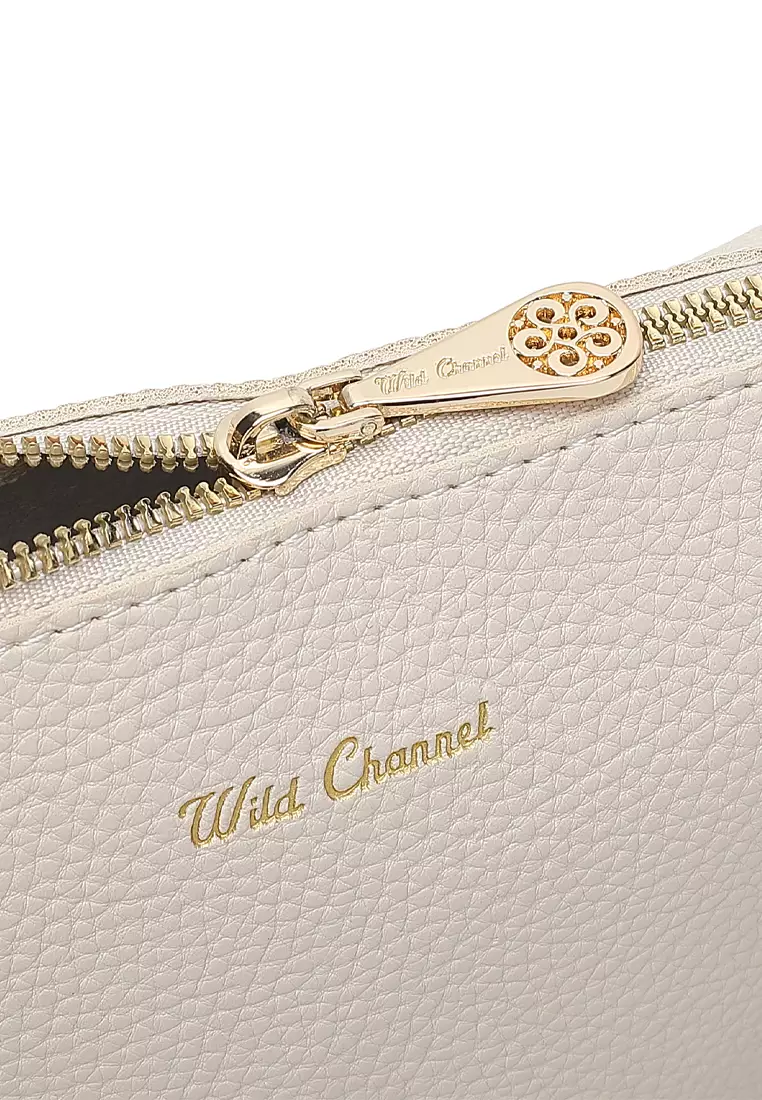 Women's Shoulder Sling Bag / Crossbody Bag - Beige