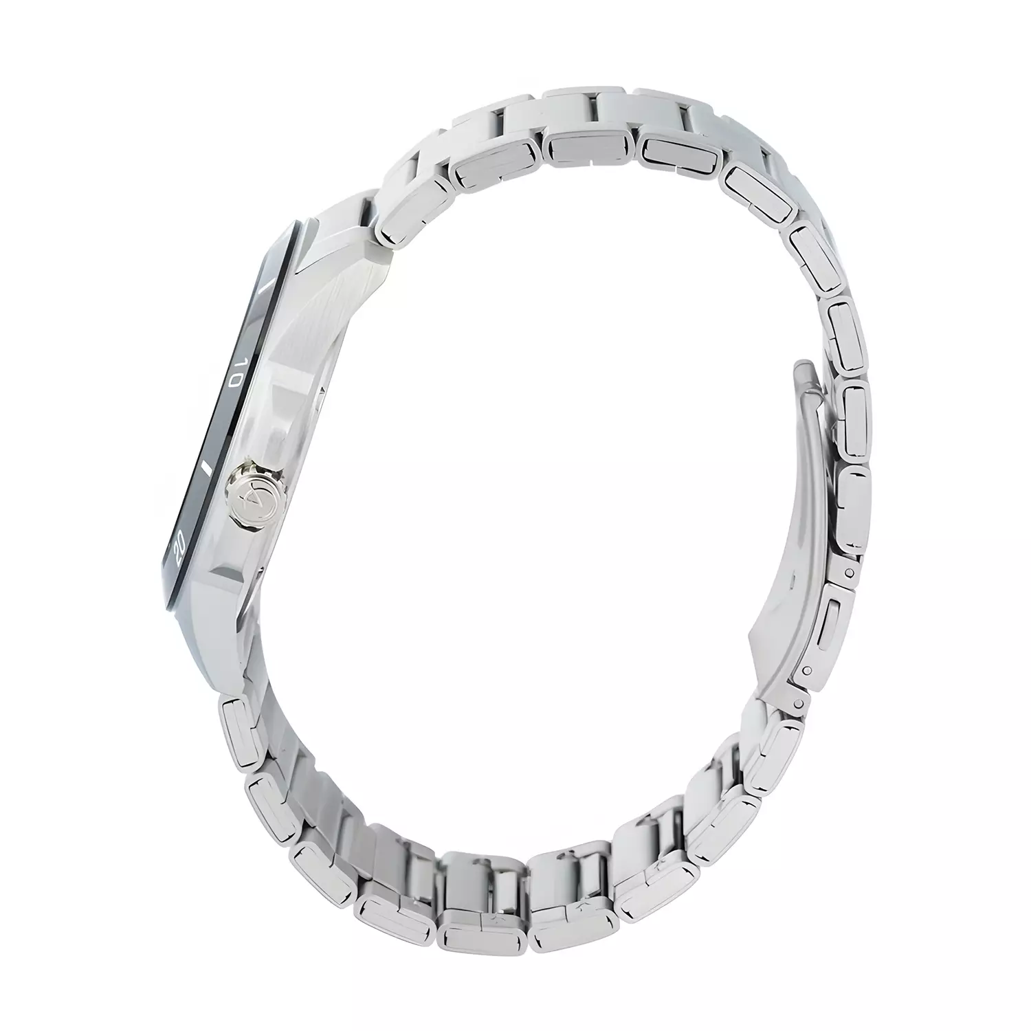 Jam Tangan Analog Pria - Two Tone Black Stainless Steel - 6683 MEBTBDG