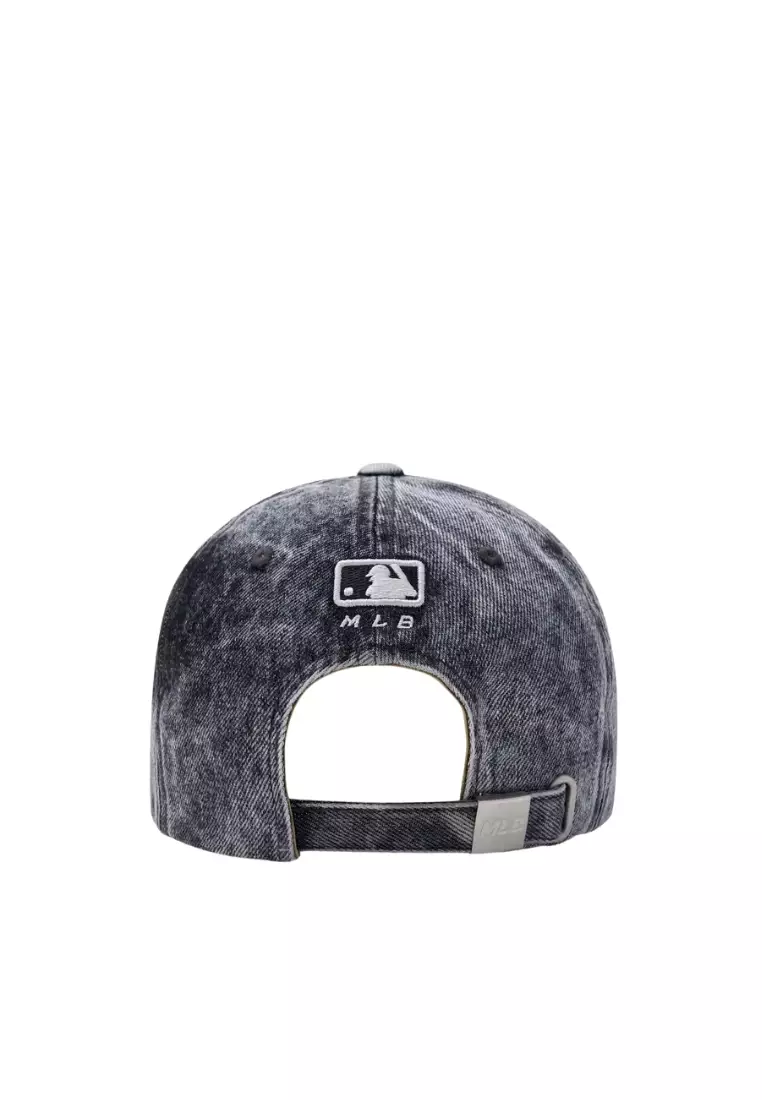 キャップ MLB Korea Heavy Wash Unstructured Ball Cap LA Charcoal Grey Jual MLB Korea Heavy Washing Unstructured Ball Cap - LA