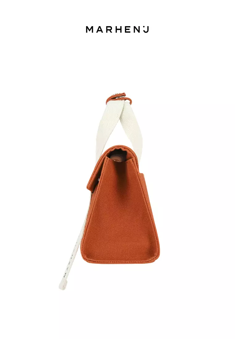 ROY NANO Canvas Crossbody Bag Brick Orange