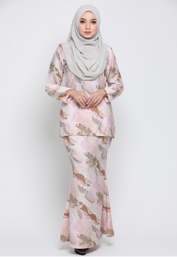 Kurung Moden Eryna - Pink from Nur Shila in Pink