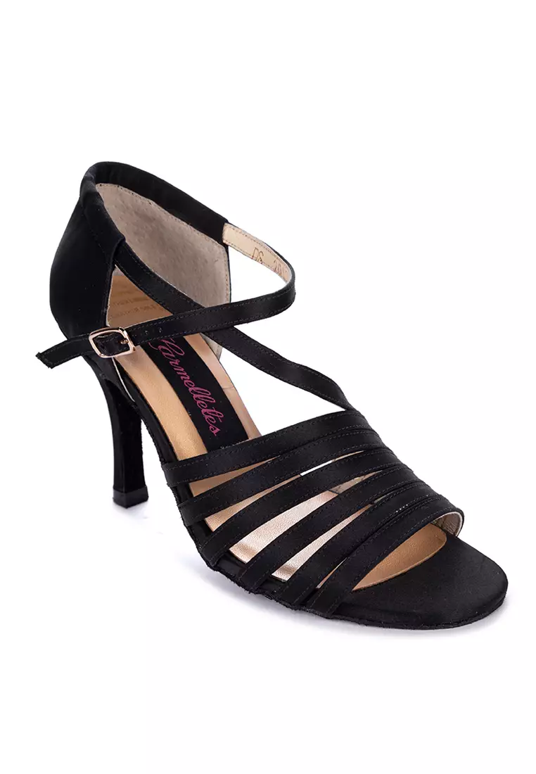 Satin Strappy Heels Dancing Shoes