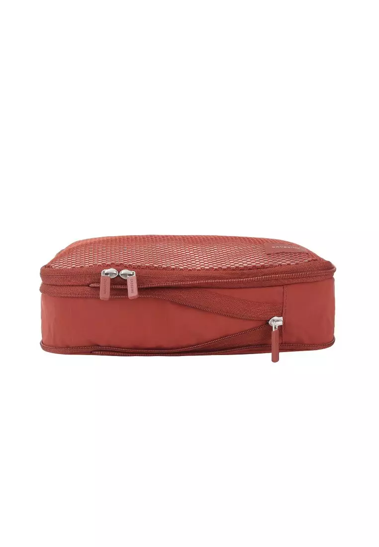 Crossing Waterproof Ripstop Nylon Compression Packing Cube Set (2-Piece Set) - Rust Orange