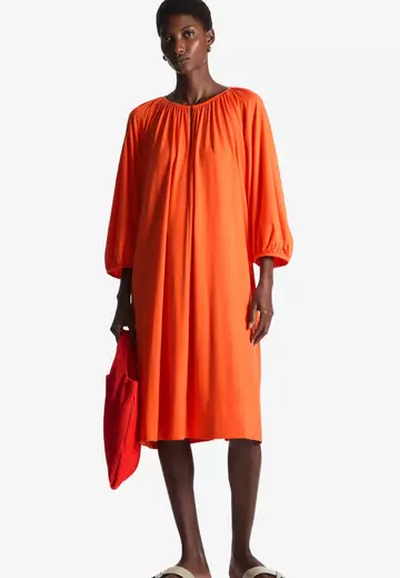 Cos discount dress orange