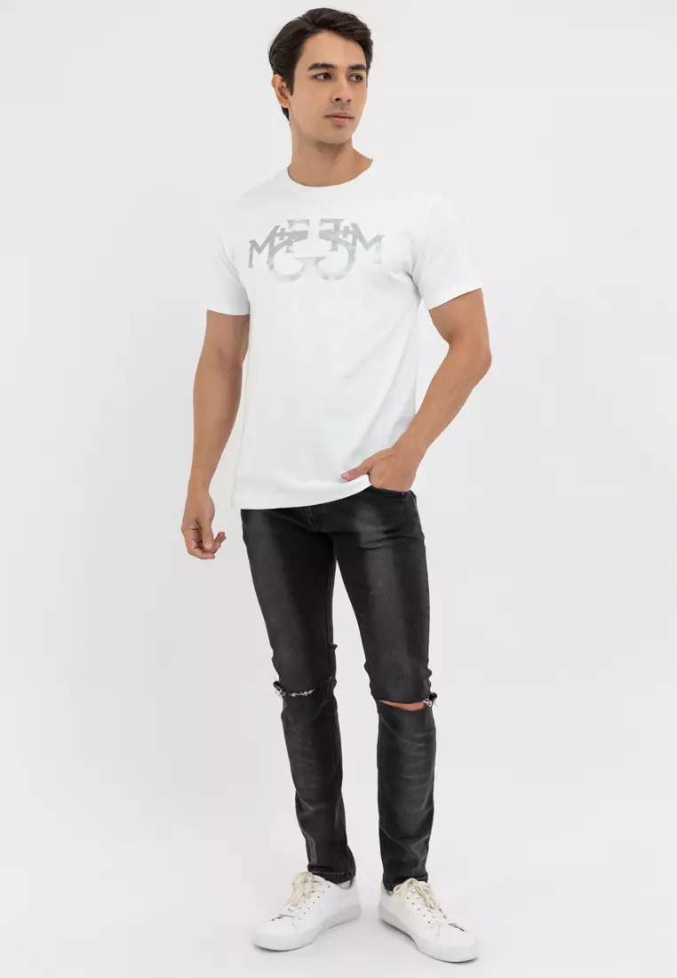 Men's Girbaud White G Mono Tee