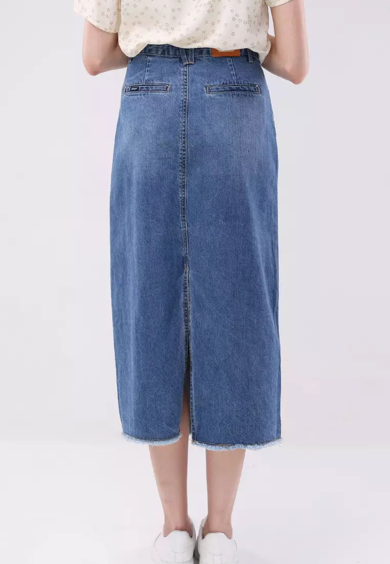 Denim Maxi Skirt Ladies