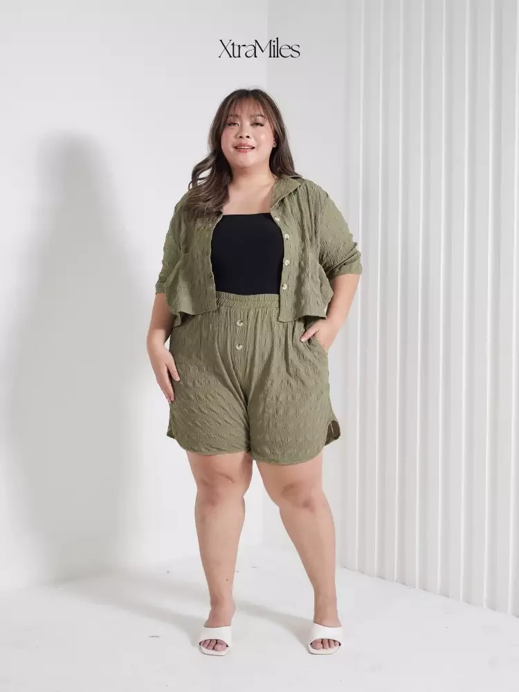 xtramiles Ladies top kyoto shirt matcha