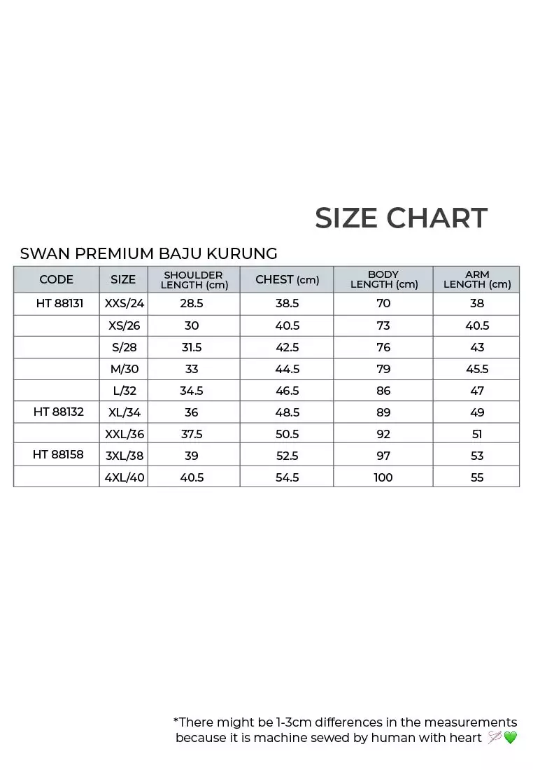 Buy Swan Swan Premium White Baju Kurung Primary/Secondary School ...