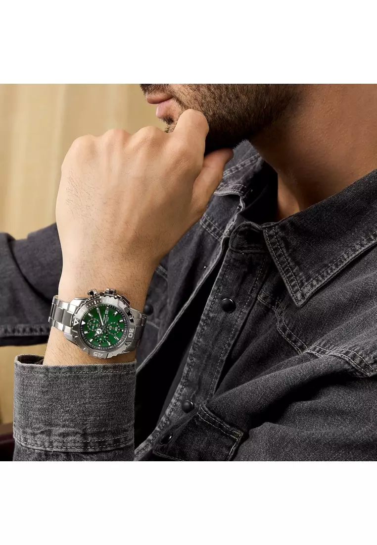 【2 Years Warranty】Sector Legend Green 43mm Men's Quartz Watch R3273735008