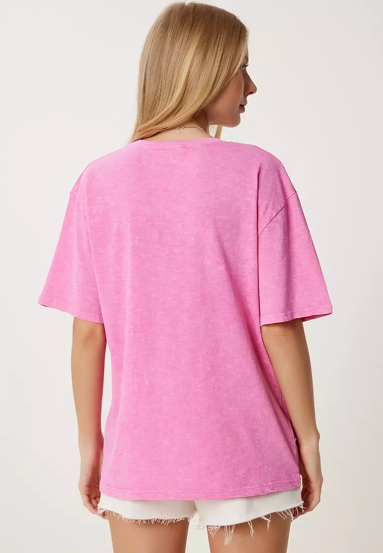 Washed Basic Knitted T-Shirt