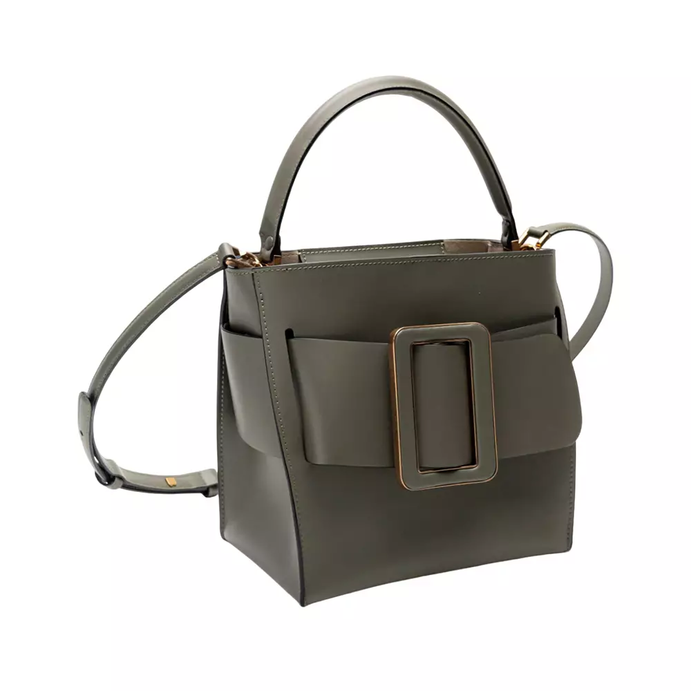 Devon 21 Metal Leather Buckle Handbag Kalamata