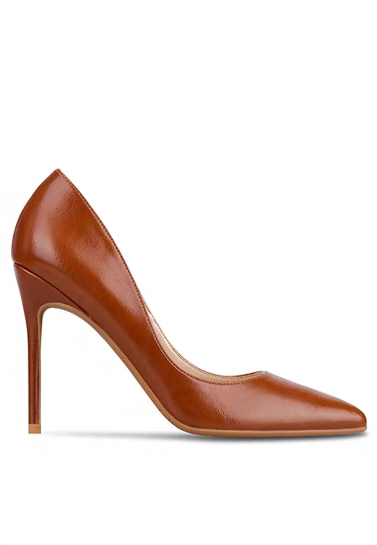 8CM Microfiber Leather High Heel Shoes D01-y