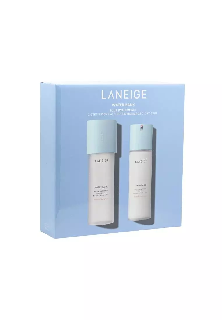Laneige Water Bank Blue Hyaluronic Essential Set (For Dry Skin) (5pcs)
