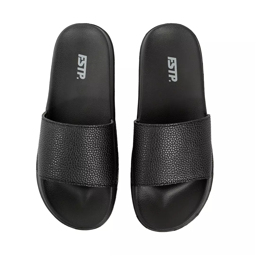 Kojo Black Sandal Pria Slide - Footstep Footwear