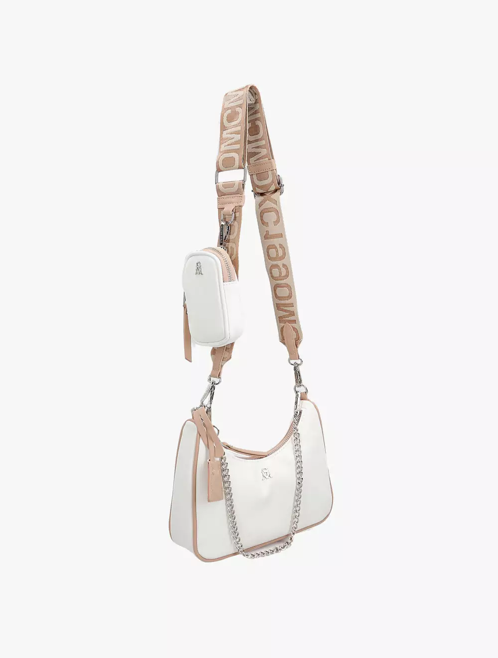 Steve Madden BVITAL-S Women's Crossbody Bags-  WHITE/TAN - Beige