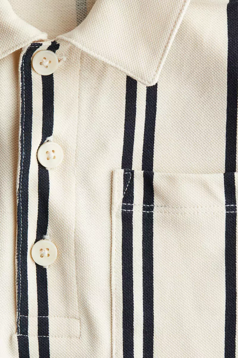 Cotton piqué polo shirt