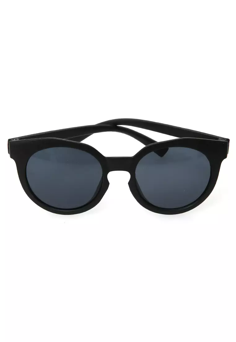 Enzio Kacamata Anak Pria UV Protection Sunglasses Kids Frame Material Plastic ORIGINAL - Black