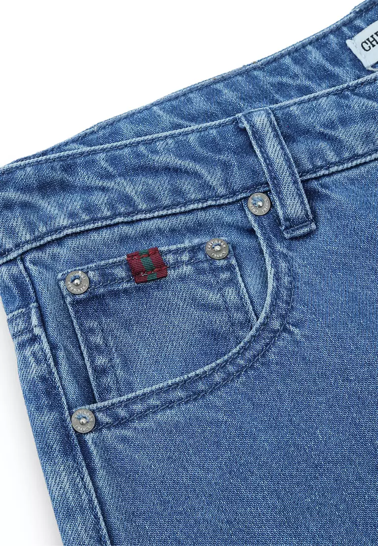 Women's Straight Leg Indigo Denim Jeans