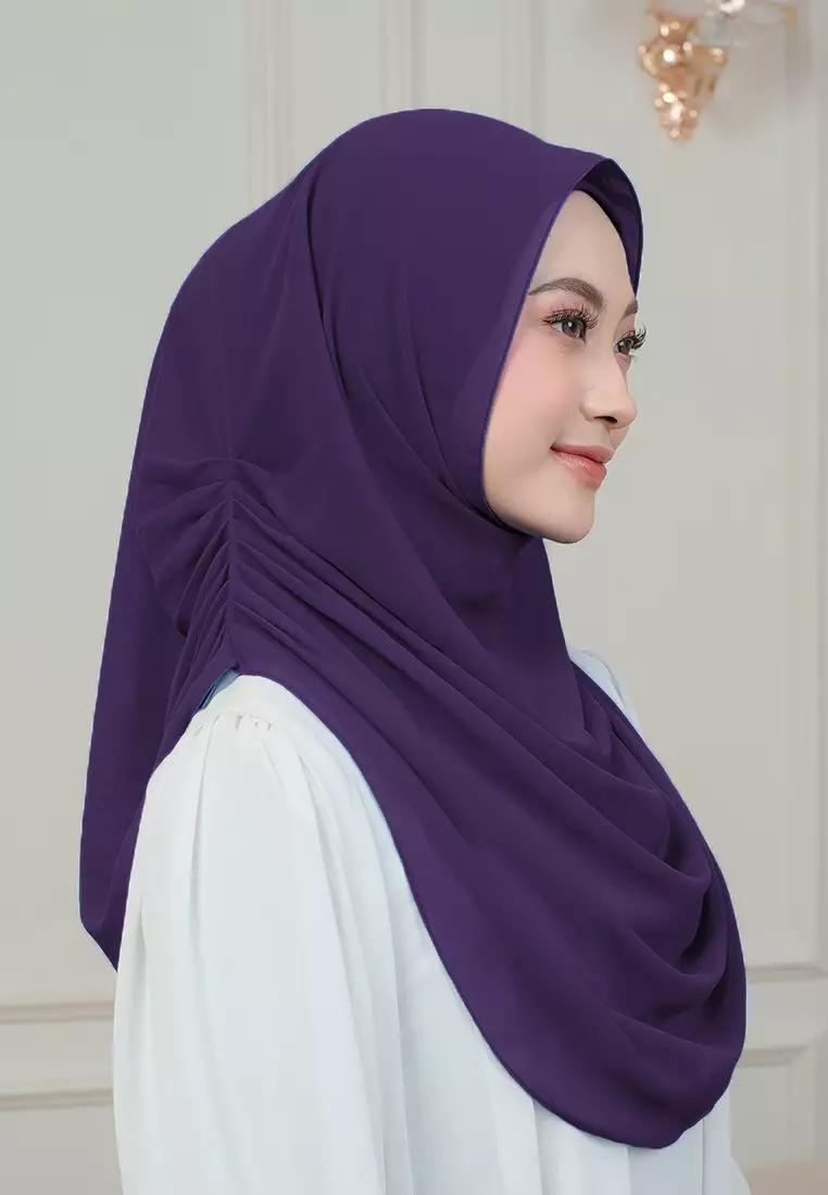 HIJAB INSTAN AURORA - DARK PURPLE