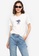 LC WAIKIKI white Crew Neck Printed Short Sleeve Cotton Women's T-Shirt 7BAC5AAB7E16FFGS_1