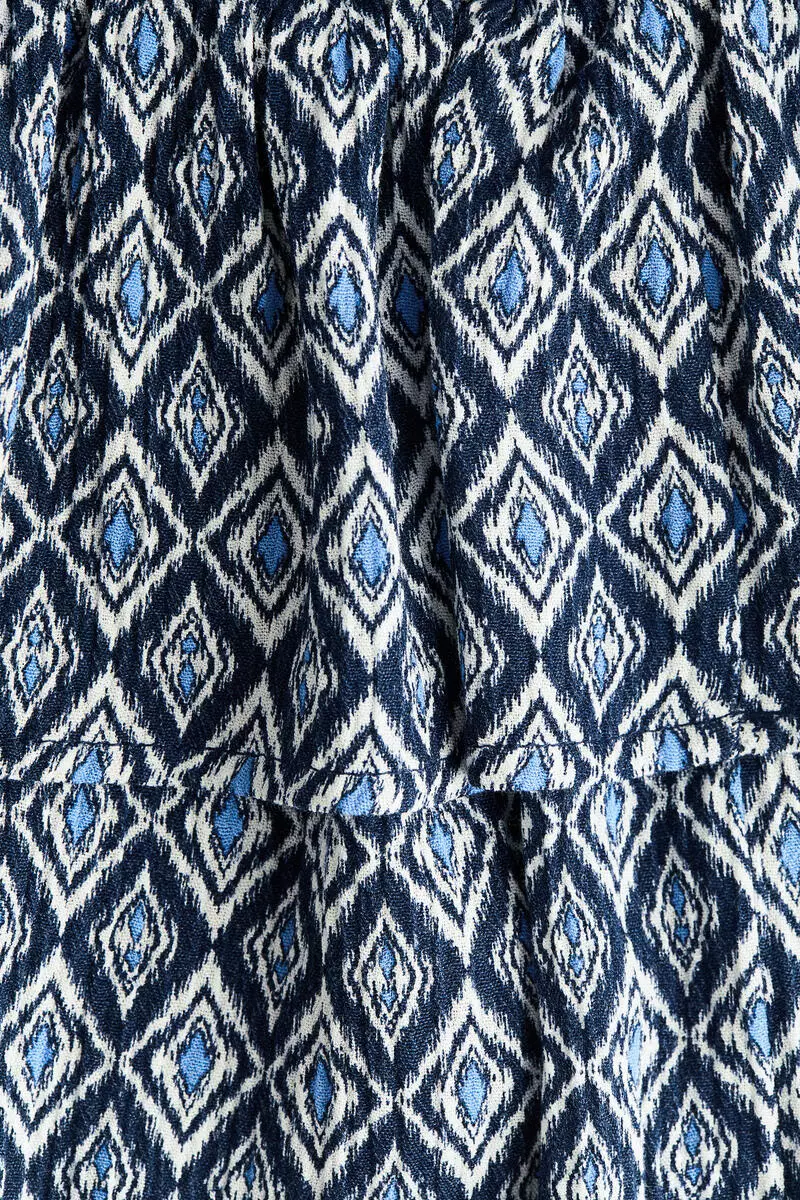 Smocked tiered dress