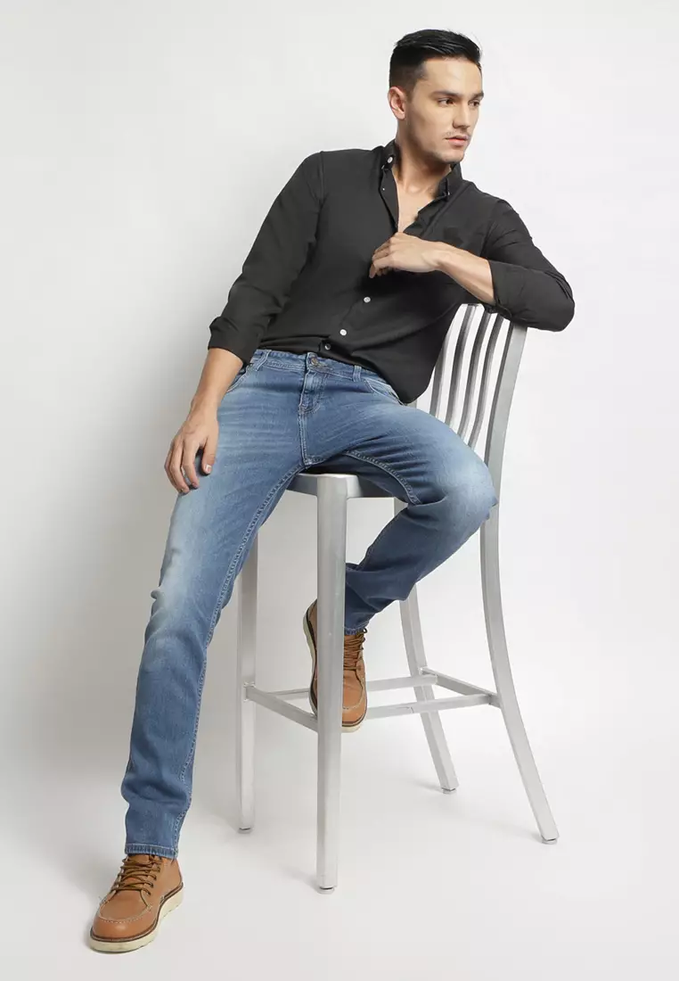 Solid Black LS Premium Shirt