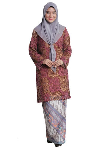 Kurung Pahang Menanti Kepulangan 07 from Hijrah Couture in Purple