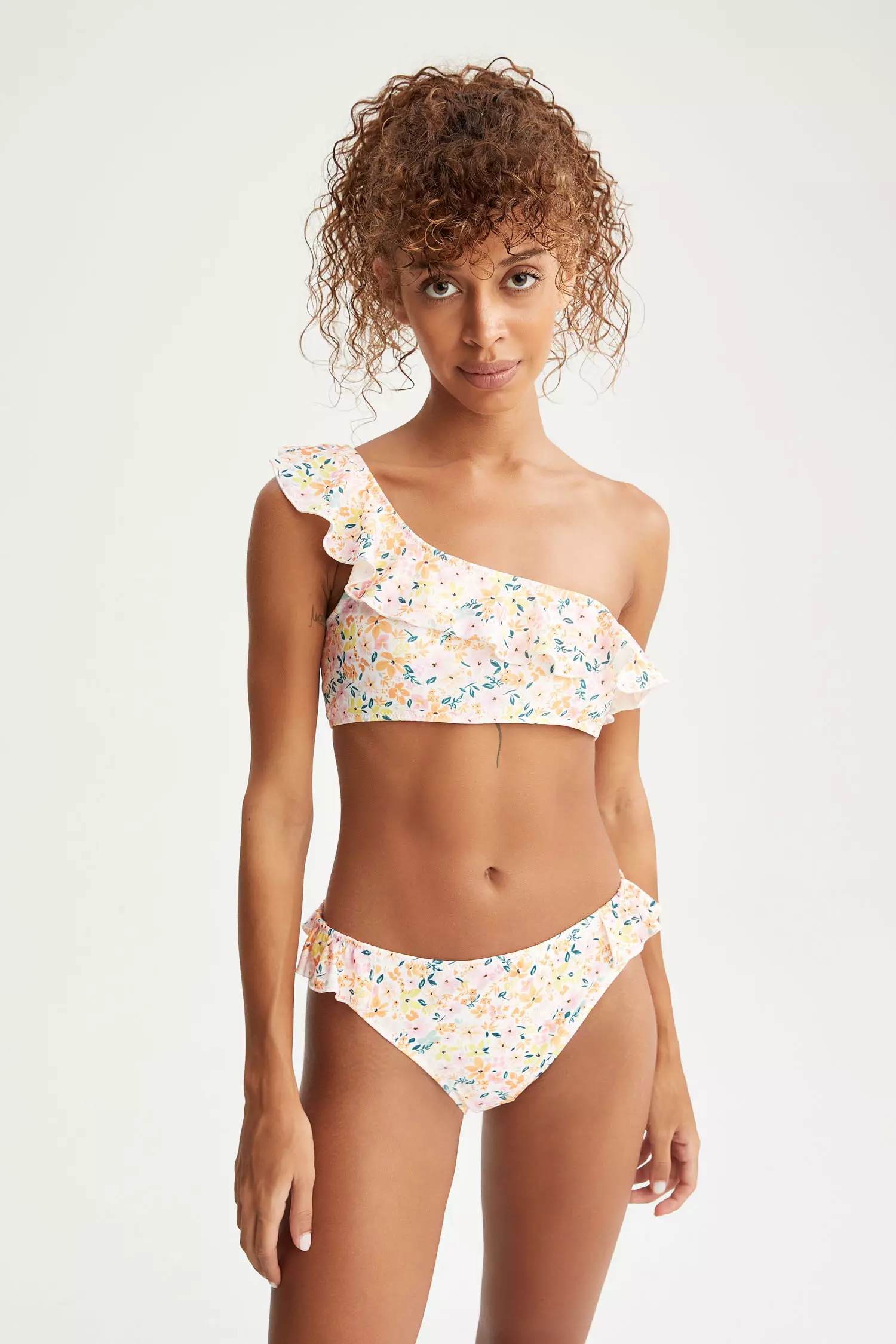 Underwire flounce bikini top deals