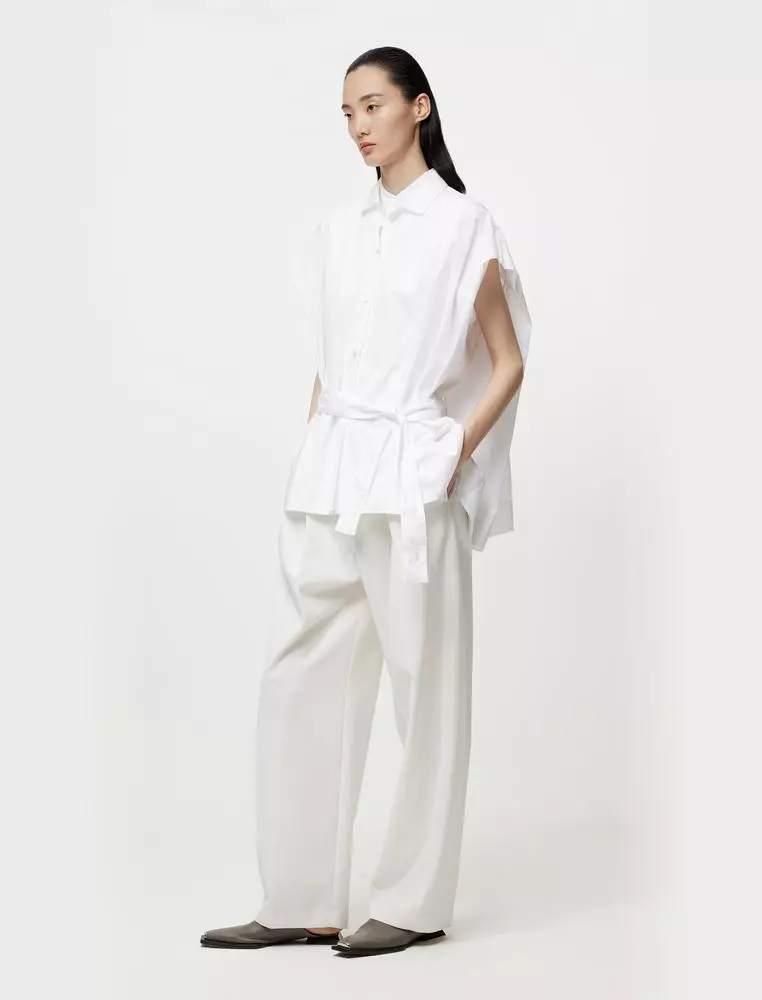 JNBY女士無袖寬鬆襯衫