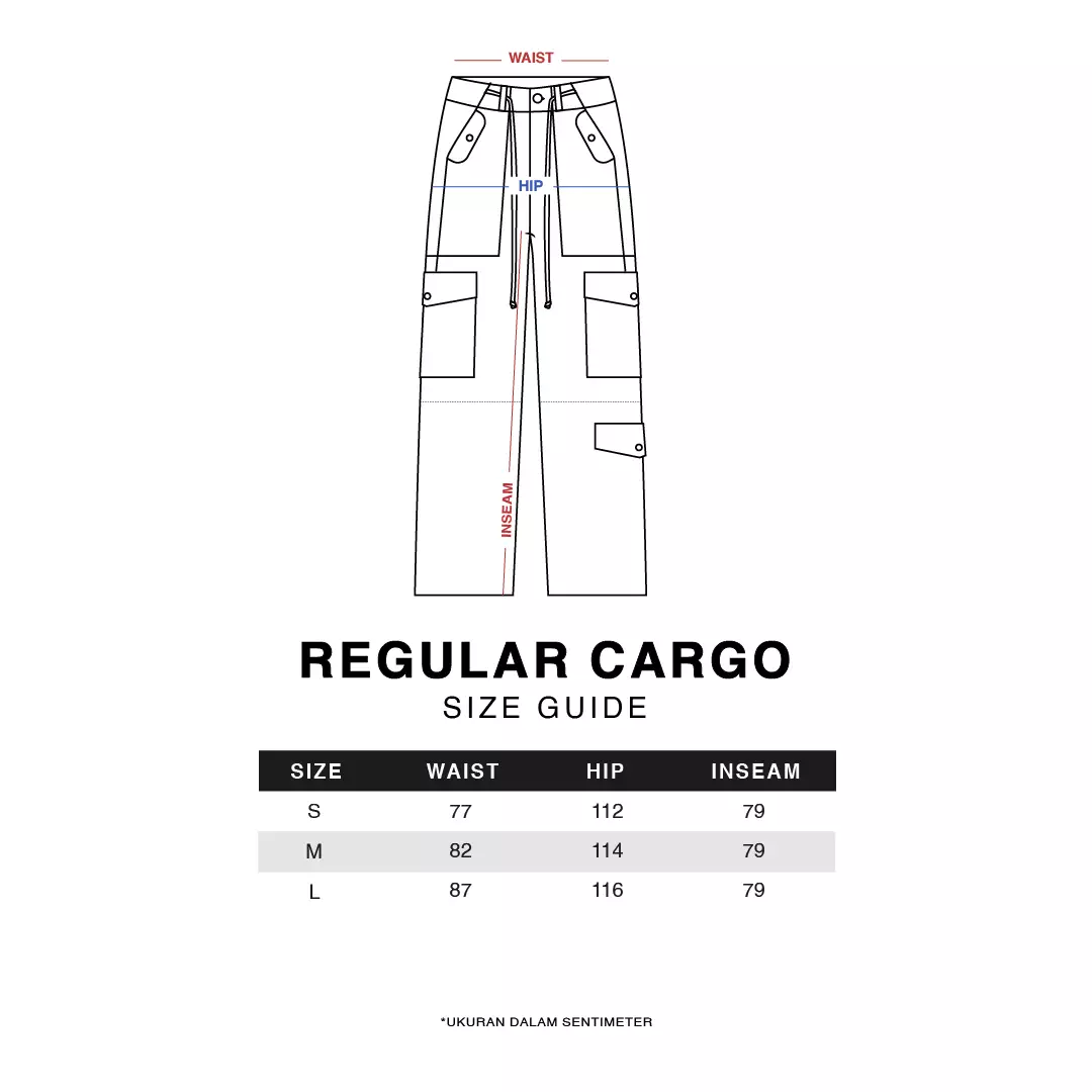 Celana Cargo Wanita Eira Light Blue