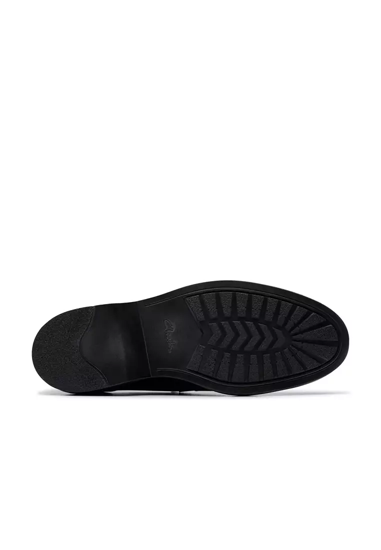 Mens Aldwin Step Loafers - Black Leather