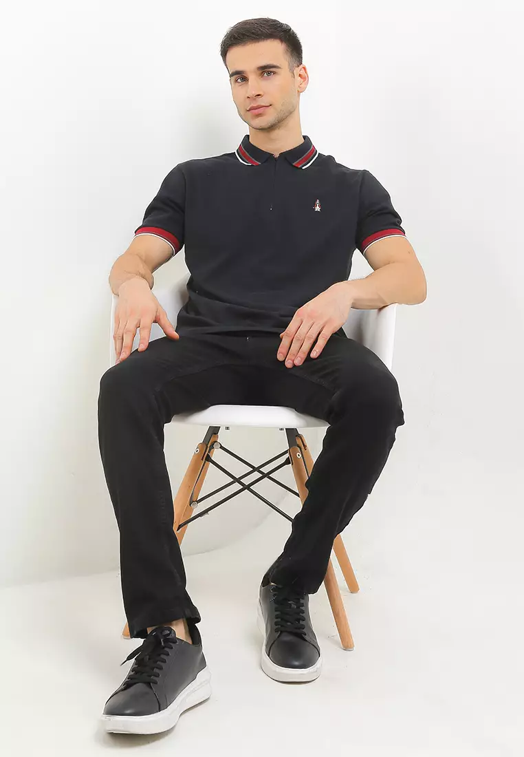 Ginova Stripe Collar Polo