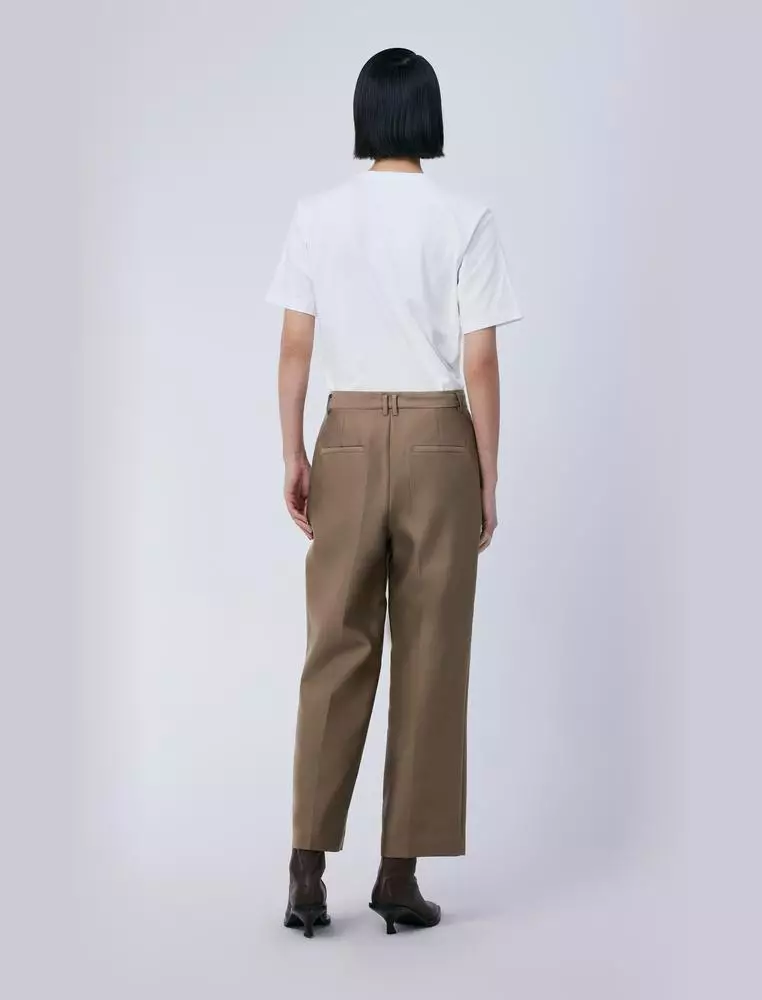 Straight Cut Ankle-Length Pants